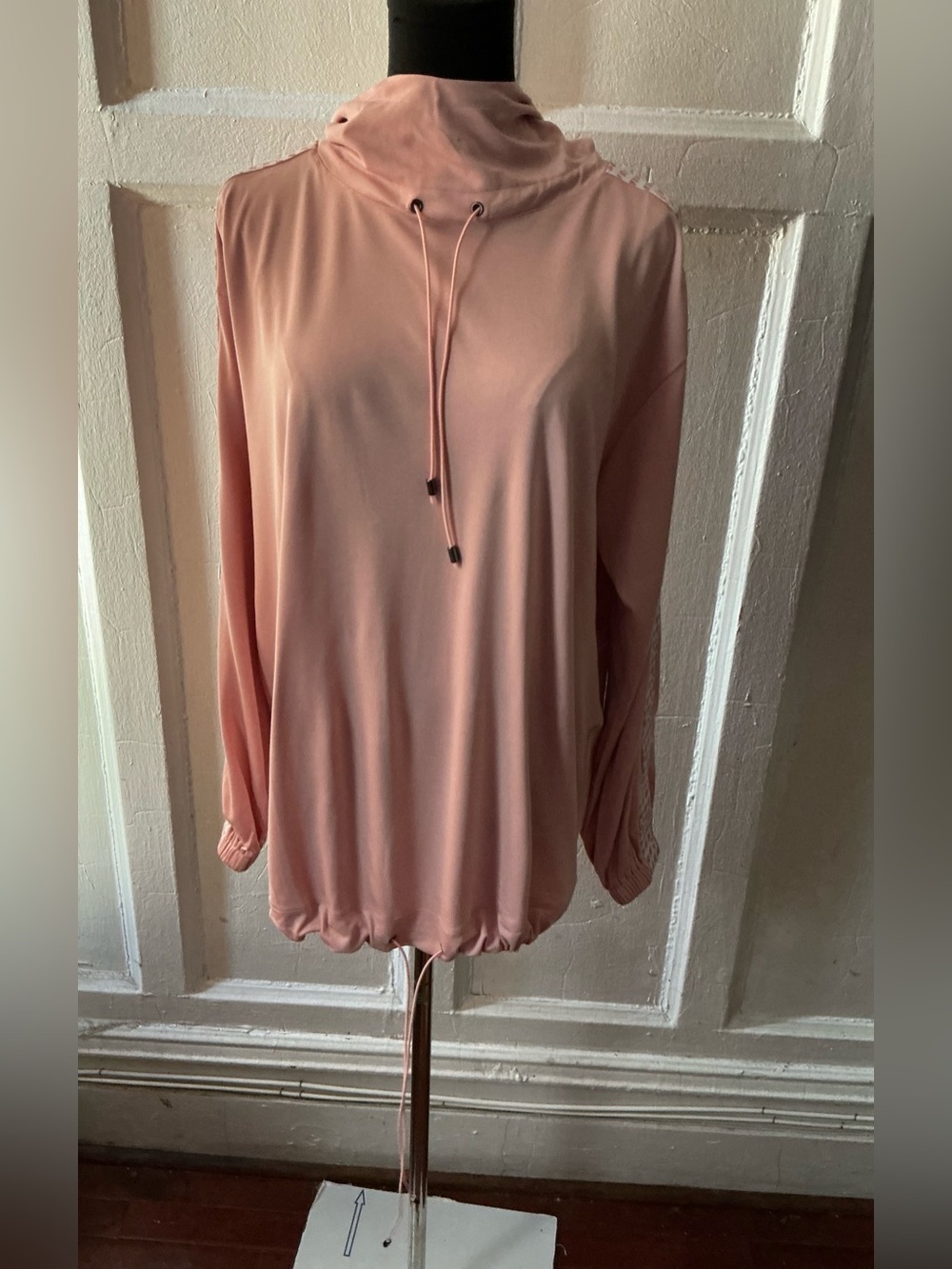 ODAY Women's Soft Pink Hoodie Drawstring Top